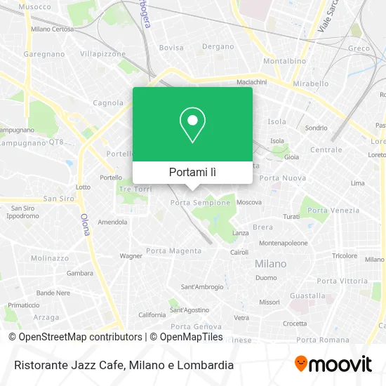 Mappa Ristorante Jazz Cafe