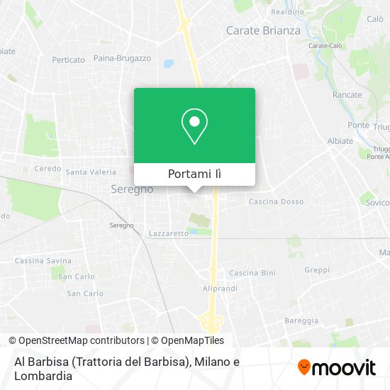 Mappa Al Barbisa (Trattoria del Barbisa)