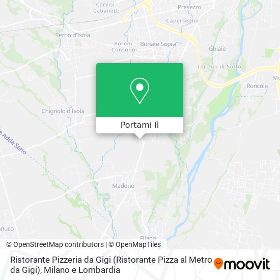 Mappa Ristorante Pizzeria da Gigi (Ristorante Pizza al Metro da Gigi)