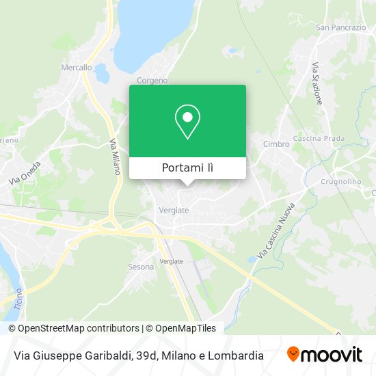 Mappa Via Giuseppe Garibaldi, 39d