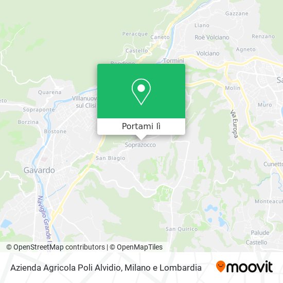 Mappa Azienda Agricola Poli Alvidio
