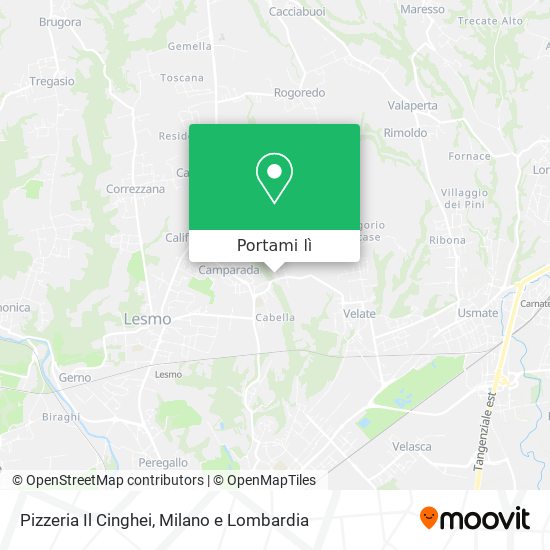 Mappa Pizzeria Il Cinghei