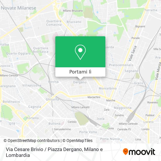 Mappa Via Cesare Brivio / Piazza Dergano