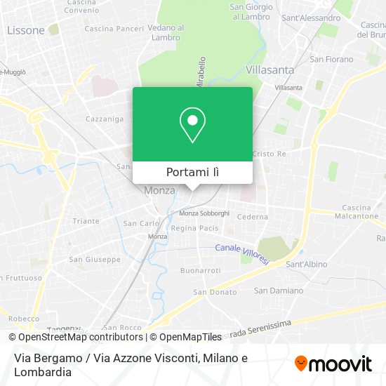 Mappa Via Bergamo / Via Azzone Visconti