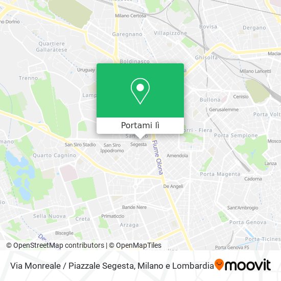 Mappa Via Monreale / Piazzale Segesta