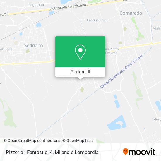 Mappa Pizzeria I Fantastici 4