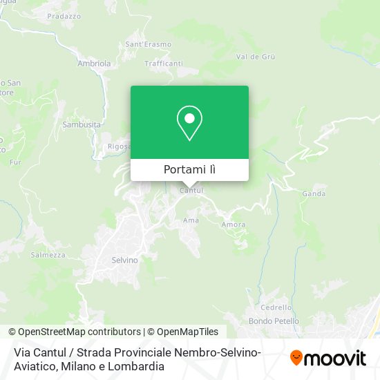 Mappa Via Cantul / Strada Provinciale Nembro-Selvino-Aviatico