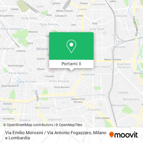 Mappa Via Emilio Morosini / Via Antonio Fogazzaro