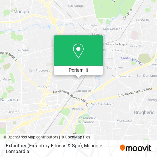Mappa Exfactory (Exfactory Fitness & Spa)