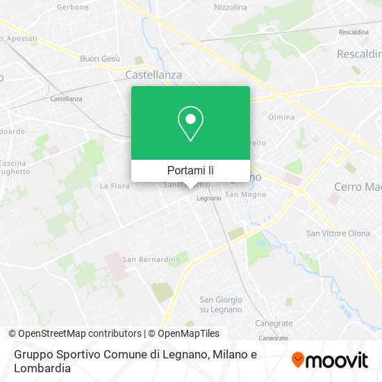 Mappa Gruppo Sportivo Comune di Legnano