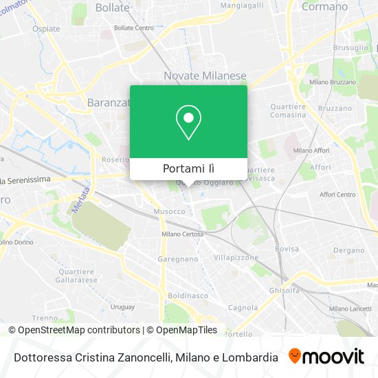 Mappa Dottoressa Cristina Zanoncelli