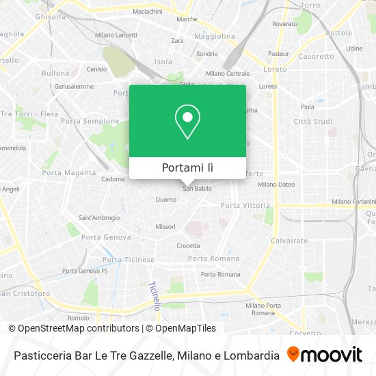 Mappa Pasticceria Bar Le Tre Gazzelle