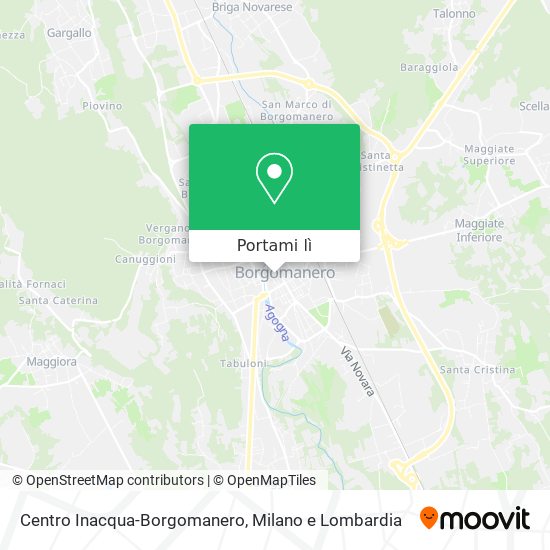 Mappa Centro Inacqua-Borgomanero