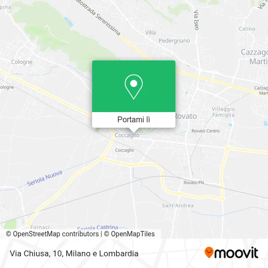 Mappa Via Chiusa, 10