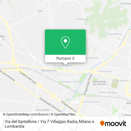 Mappa Via del Santellone / Via 7 Villaggio Badia