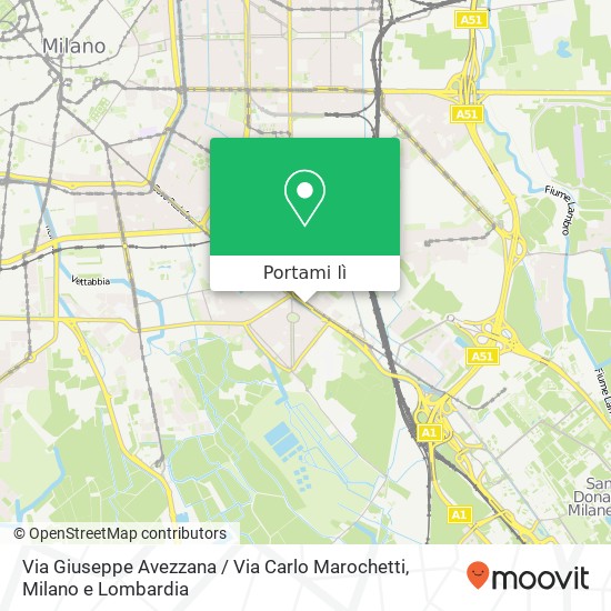 Mappa Via Giuseppe Avezzana / Via Carlo Marochetti