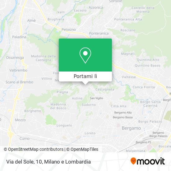 Mappa Via del Sole, 10