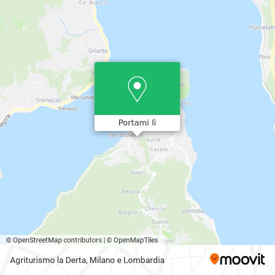 Mappa Agriturismo la Derta