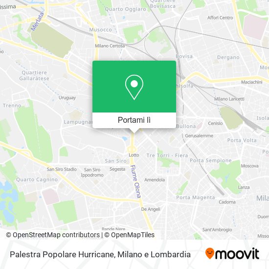Mappa Palestra Popolare Hurricane