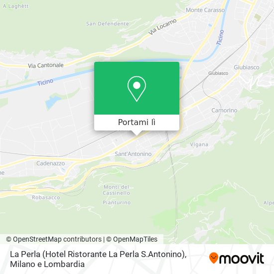 Mappa La Perla (Hotel Ristorante La Perla S.Antonino)