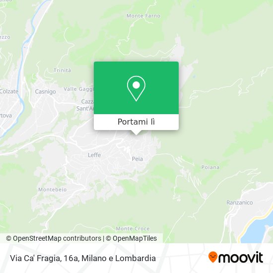 Mappa Via Ca' Fragia, 16a