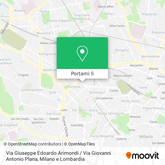 Mappa Via Giuseppe Edoardo Arimondi / Via Giovanni Antonio Plana