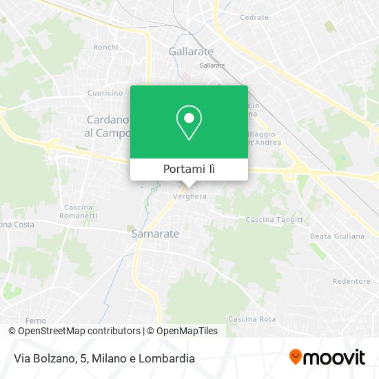 Mappa Via Bolzano, 5