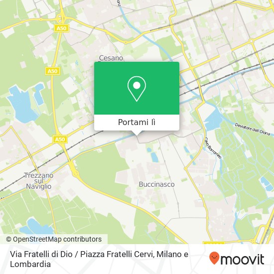 Mappa Via Fratelli di Dio / Piazza Fratelli Cervi