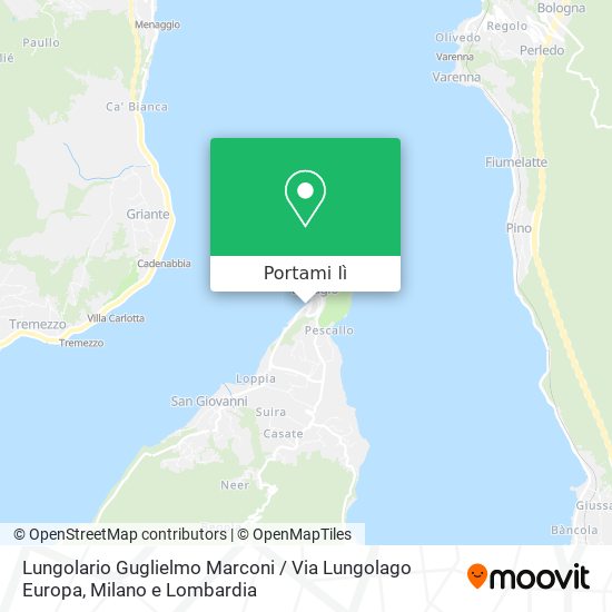 Mappa Lungolario Guglielmo Marconi / Via Lungolago Europa