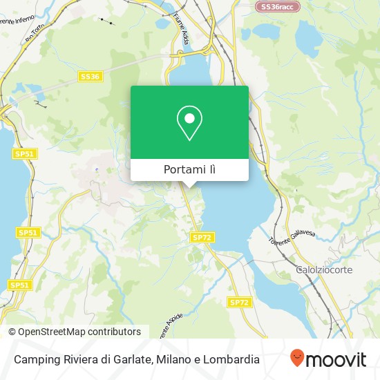 Mappa Camping Riviera di Garlate