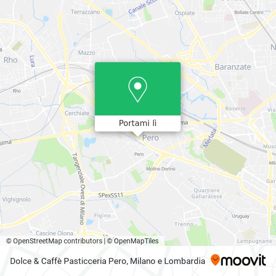 Mappa Dolce & Caffè Pasticceria Pero