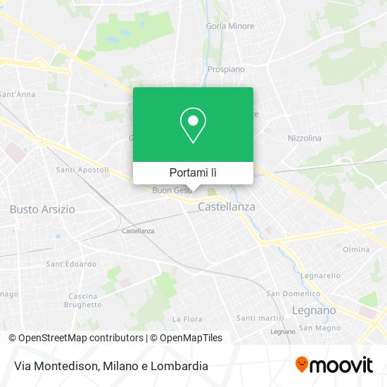 Mappa Via Montedison
