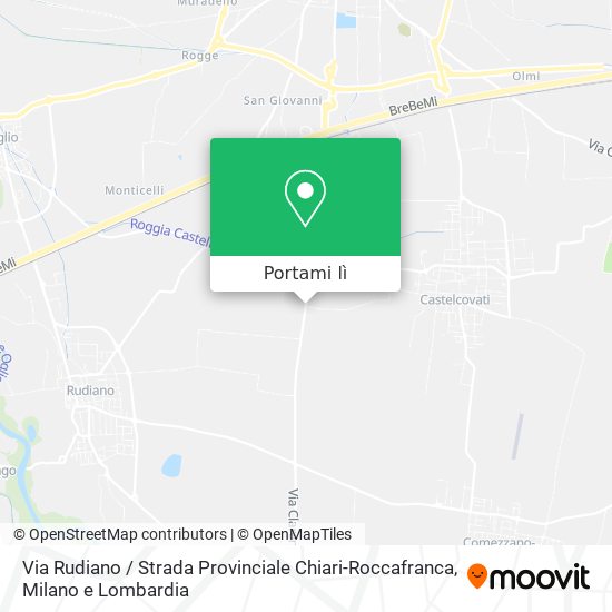 Mappa Via Rudiano / Strada Provinciale Chiari-Roccafranca