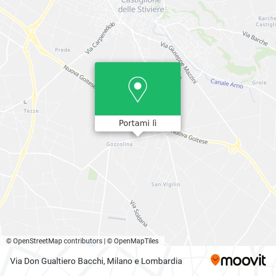 Mappa Via Don Gualtiero Bacchi