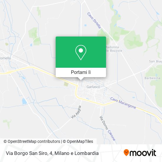 Mappa Via Borgo San Siro, 4