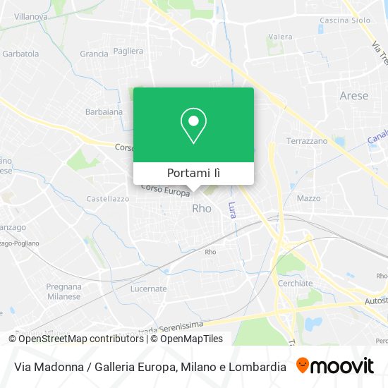 Mappa Via Madonna / Galleria Europa
