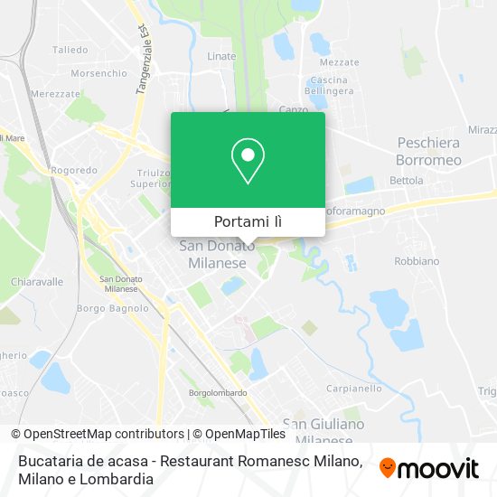 Mappa Bucataria de acasa - Restaurant Romanesc Milano