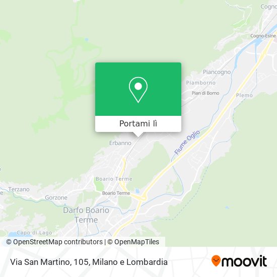 Mappa Via San Martino, 105