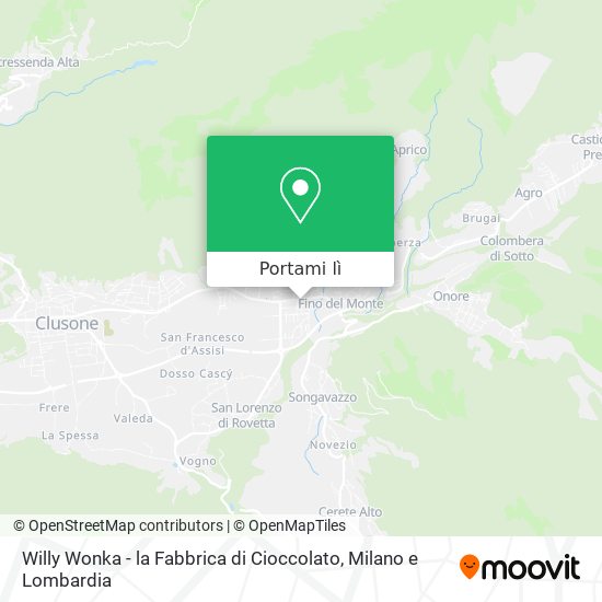 Mappa Willy Wonka - la Fabbrica di Cioccolato