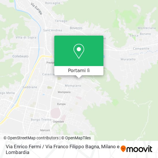 Mappa Via Enrico Fermi / Via Franco Filippo Bagna