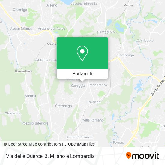 Mappa Via delle Querce, 3