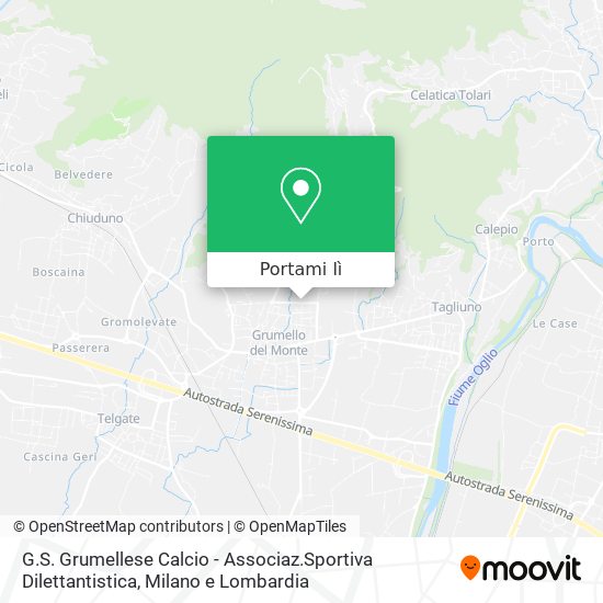 Mappa G.S. Grumellese Calcio - Associaz.Sportiva Dilettantistica