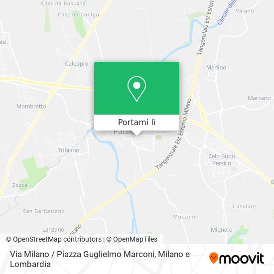 Mappa Via Milano / Piazza Guglielmo Marconi