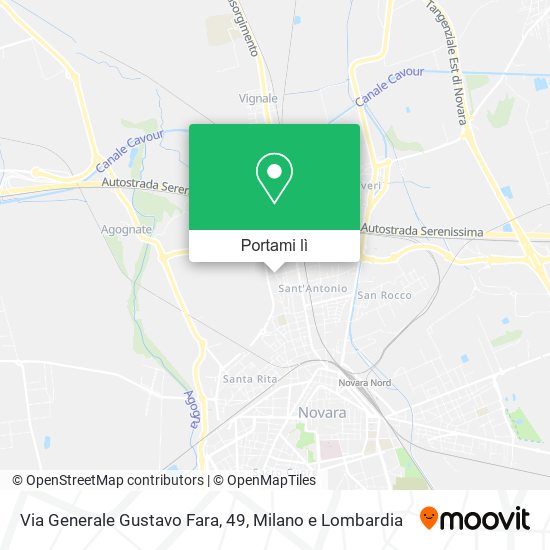Mappa Via Generale Gustavo Fara, 49