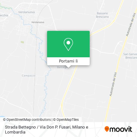 Mappa Strada Bettegno / Via Don P. Fusari