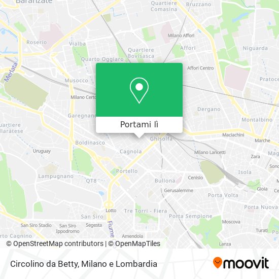 Mappa Circolino da Betty