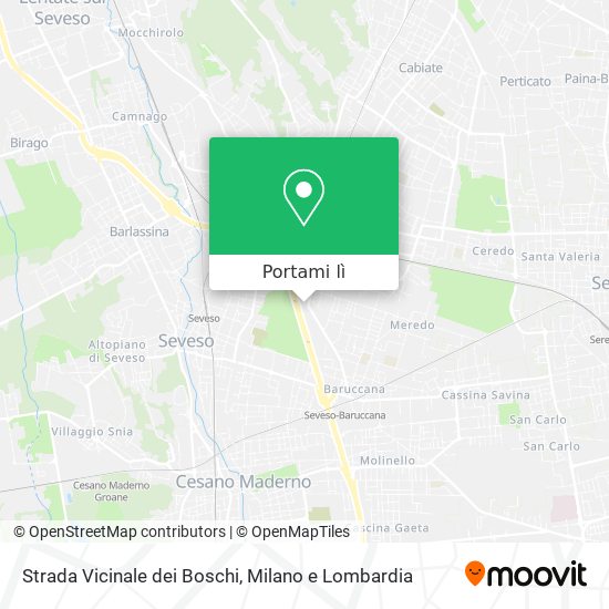 Mappa Strada Vicinale dei Boschi