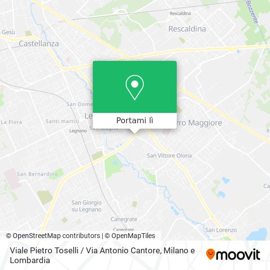 Mappa Viale Pietro Toselli / Via Antonio Cantore