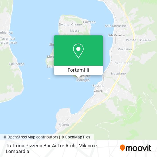 Mappa Trattoria Pizzeria Bar Ai Tre Archi