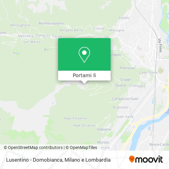 Mappa Lusentino - Domobianca